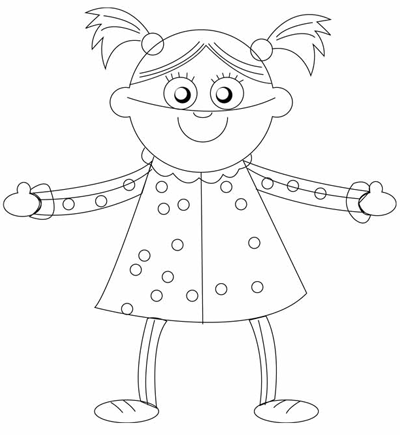 400x435 How To Draw Baby Dolls With Easy Step By Step Drawing Tutorial