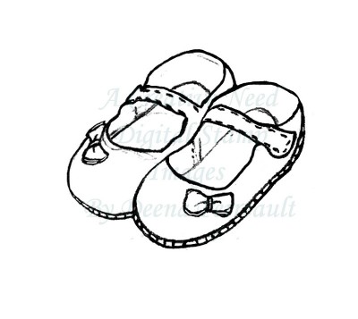 400x357 Coloring Pages Of Baby Booties ~ The Ideas Of Coloring Page