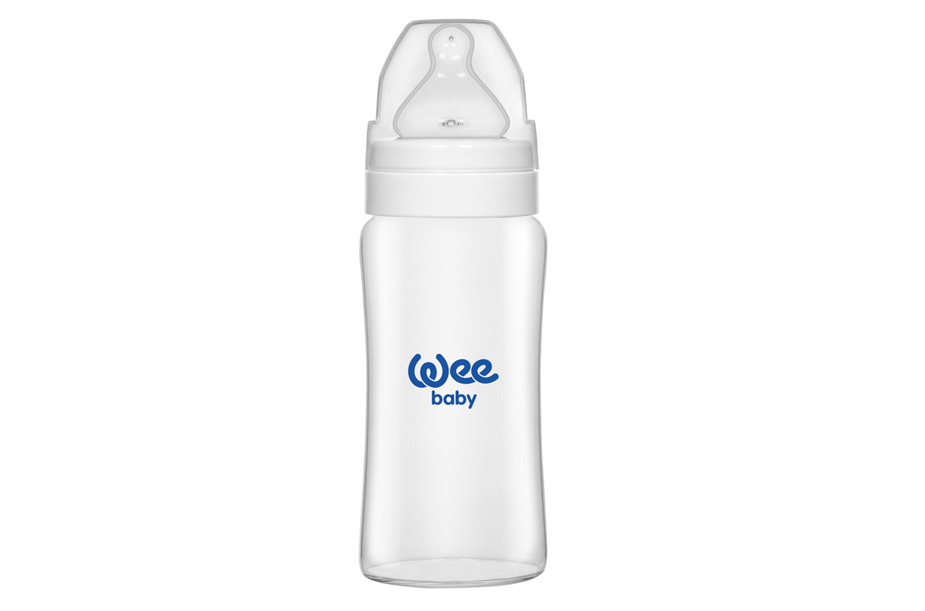 1300x860 Resistant Wide Neck Glass Feeding Bottle 250 Ml