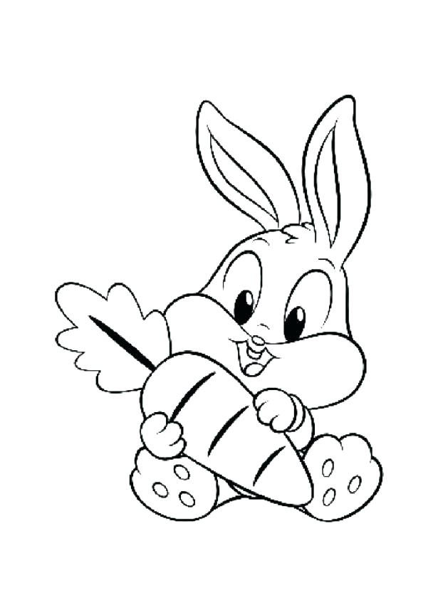 615x843 Baby Bunny Coloring Pages