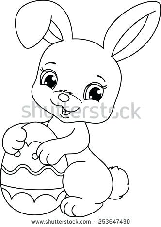 332x470 Coloring Pages Easter Bunny Media