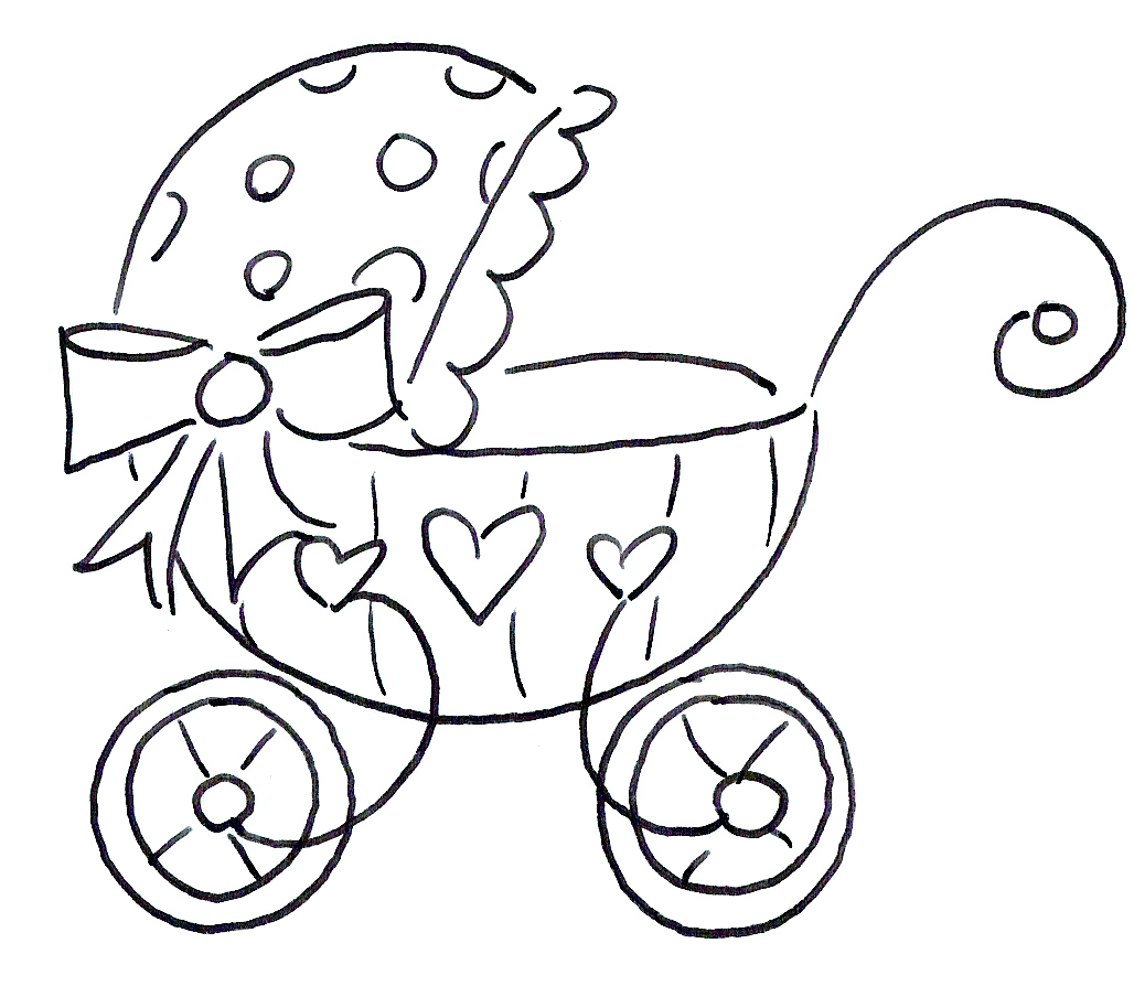 1028x904 Baby Carriage From Line Drawings