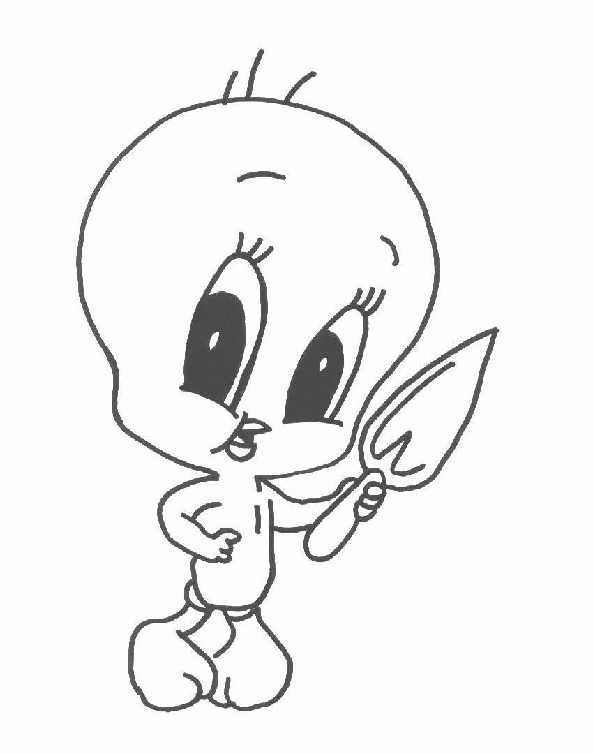 850x1080 Tweety Bird Christmas Coloring Page Looney Tunes Pages Cartoons