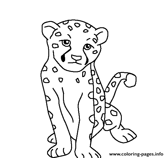 560x527 Print Animal Baby Cheetah S For Kids8df3 Coloring Pages