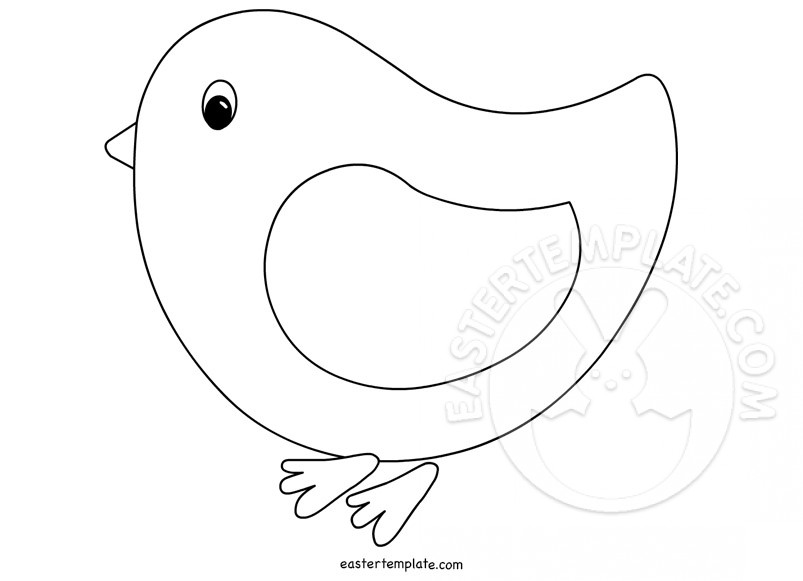 803x581 Baby Chick Coloring Page Easter Template