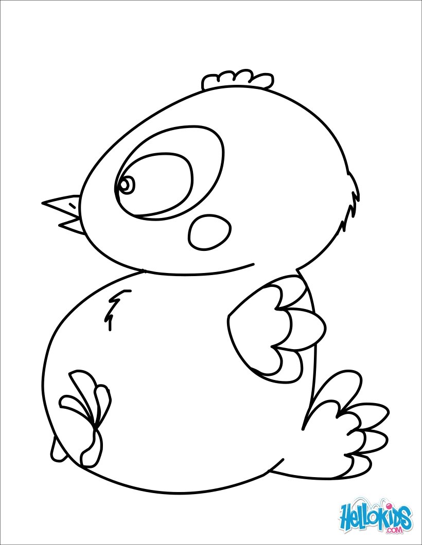 820x1060 Chocolate Baby Chick Coloring Pages