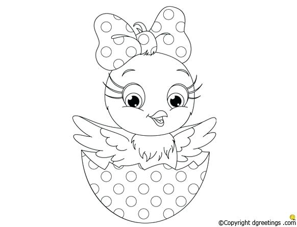 582x445 Easter Chick Coloring Pages Coloring Pages Free Easter Chick