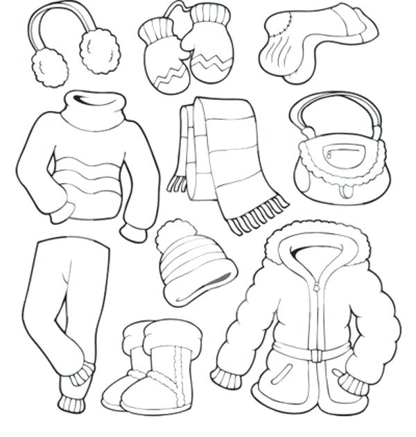 600x630 Awesome Baby Clothes Coloring Pages Free Download Best Winter