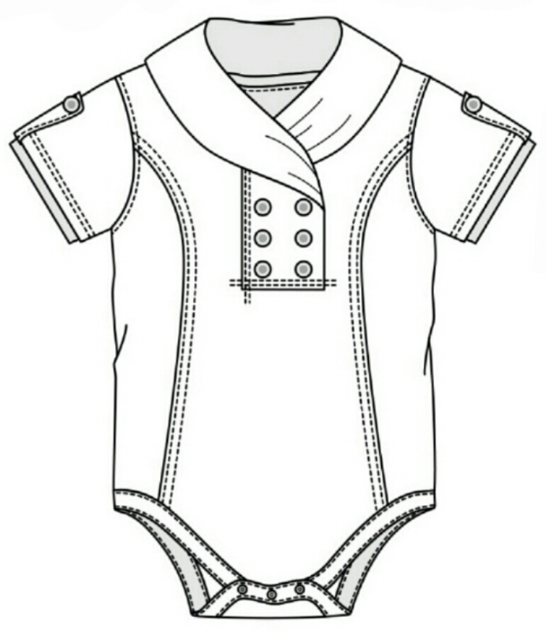 Baby Clothes Drawing at GetDrawings | Free download