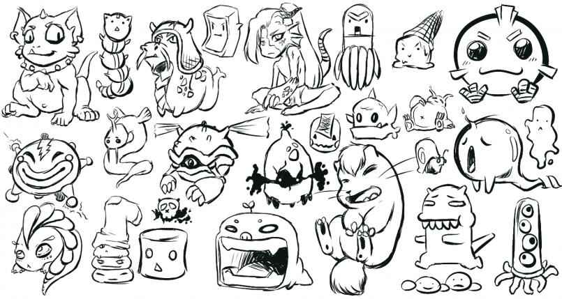 805x429 Drawing Cute Cookie Monster Drawings With Cute Monster Drawings