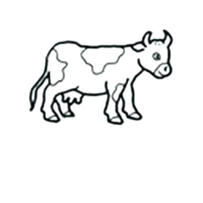 420x420 Coloring Page Baby Baby Cow Coloring Pages Baby Cow Black