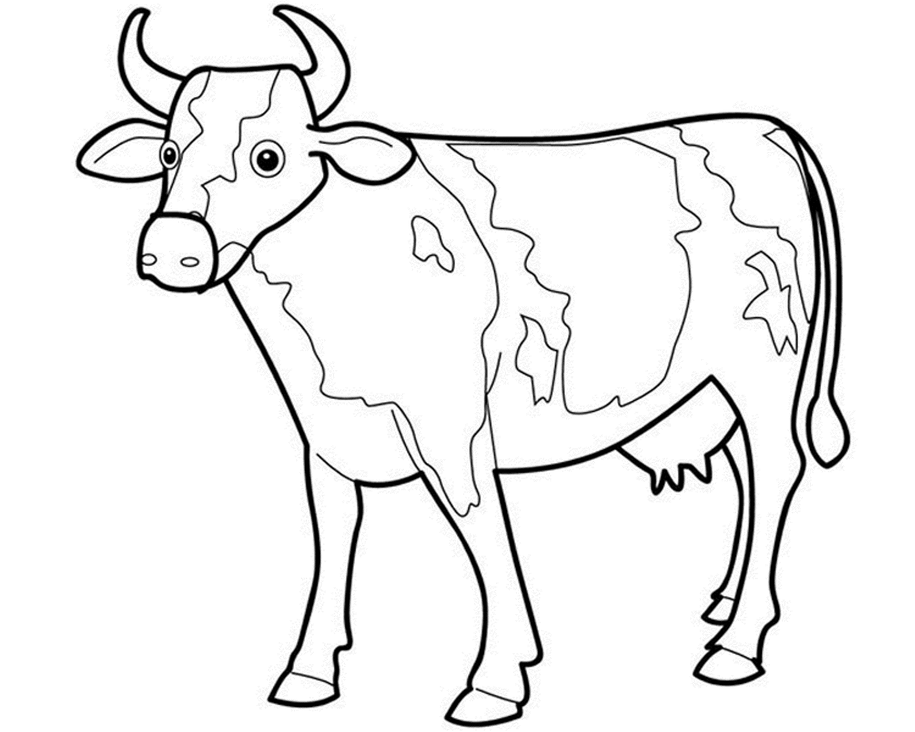 1335x1068 Cow Coloring Pages