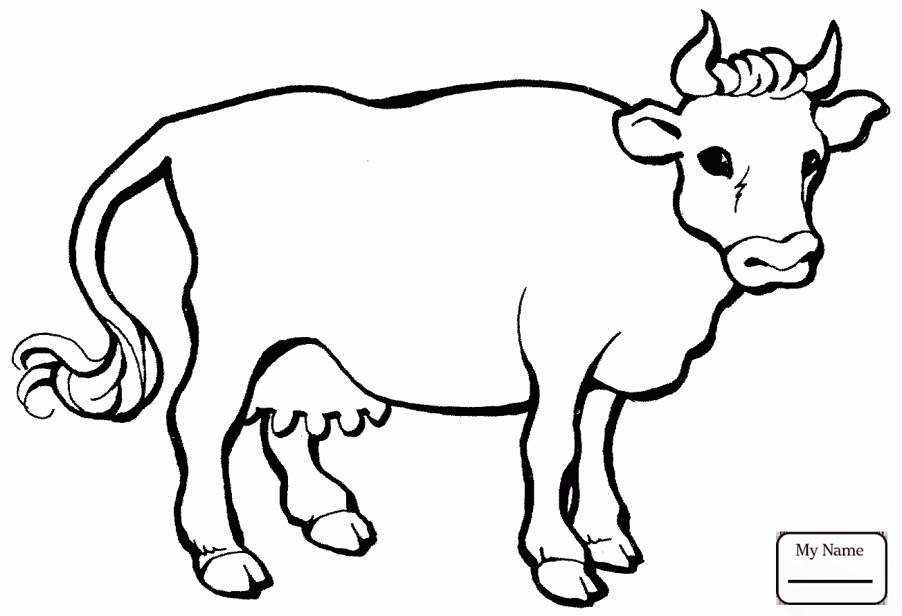 1303x890 Coloring Pages Cow Calf Mammals