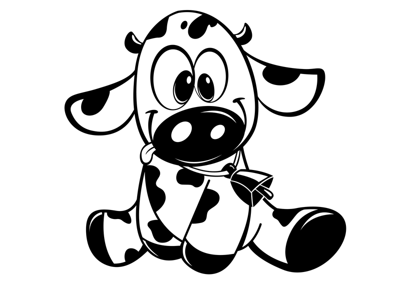 Baby Cow Drawing at GetDrawings | Free download