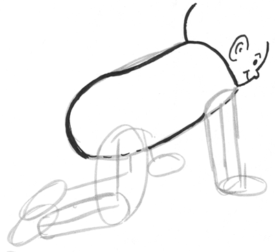 400x367 How To Draw A Crawling Baby With Cartooning Lesson
