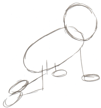 350x373 Step 2 How To Draw A Baby Crawling With Simple Instructions