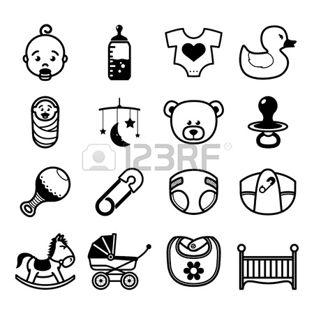 450x450 Baby Stuff Icons Royalty Free Cliparts, Vectors, And Stock