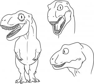 302x271 How To Draw How To Draw A Baby Dinosaur