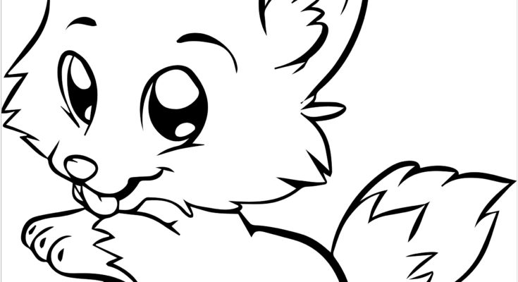 735x400 Animal Coloring Baby Animal Coloring Page Baby Husky Baby Animals
