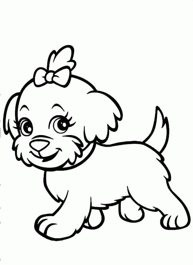 640x881 Of Funny Running Shaggy Dog For Coloring Book Or Dog Color Sheets