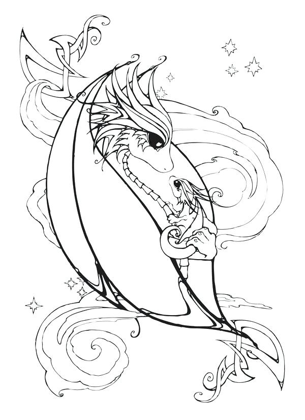 600x825 Best Of Coloring Pages Of Dragons Or Mother And Baby Dragon