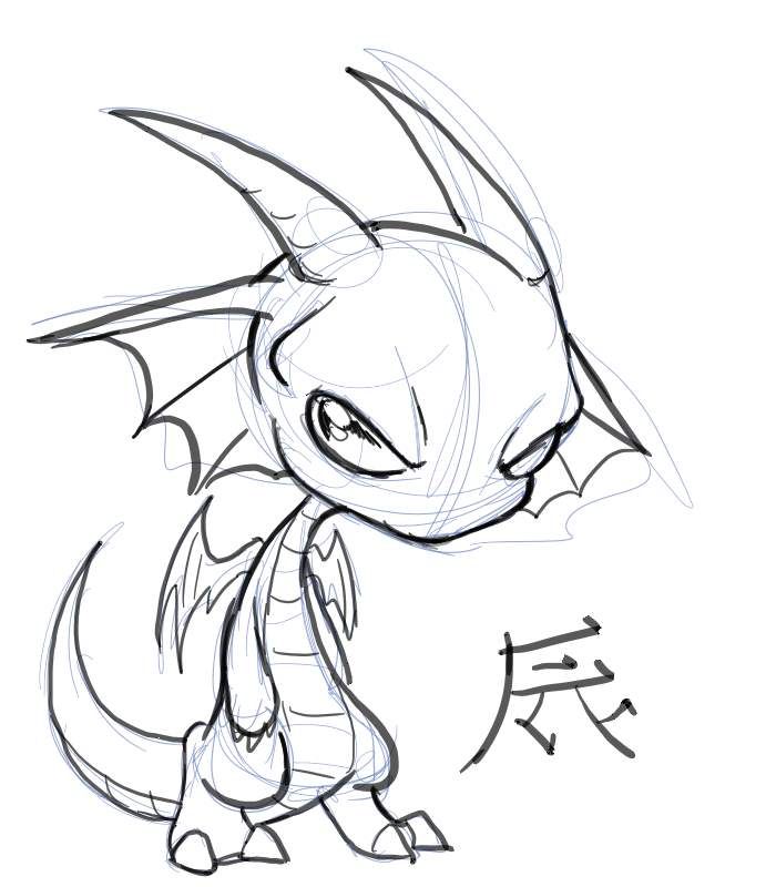 700x800 Chibi Dragon Chibi Dragon By Nocturnalmoth