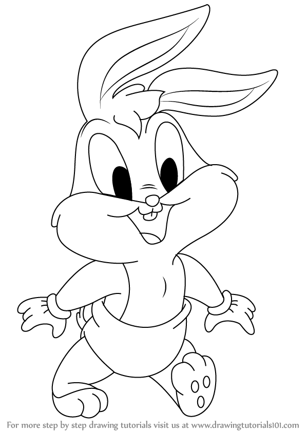 598x844 Learn How To Draw Baby Bugs From Baby Looney Tunes (Baby Looney