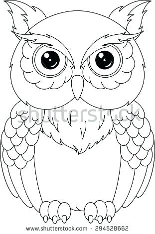 311x470 Cartoon Owl Coloring Pages Owl Coloring Page Cartoon Baby Owl