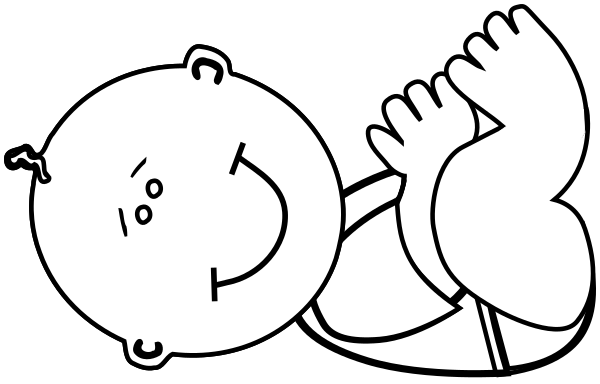 Baby Drawing Outline at GetDrawings | Free download