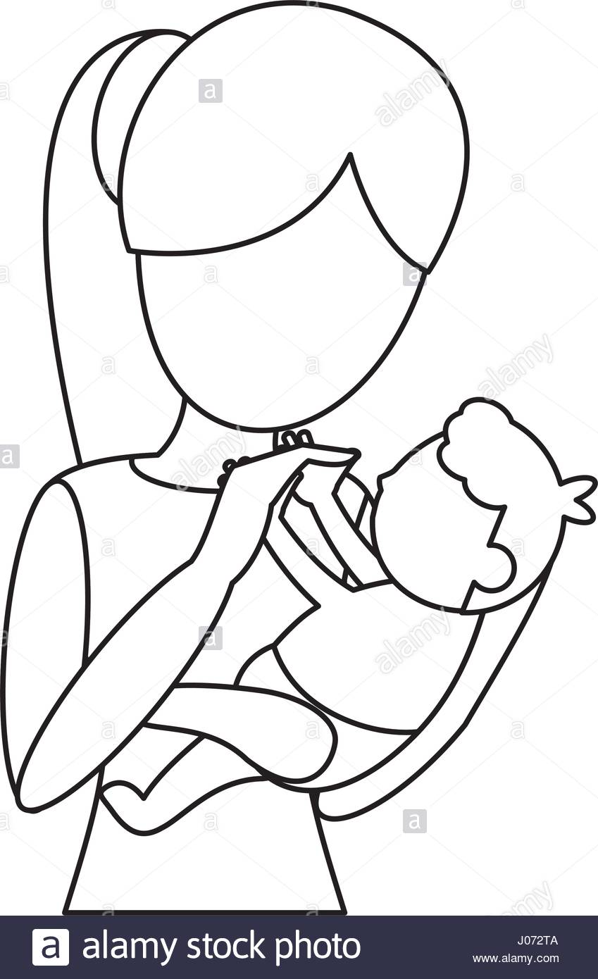 Baby Drawing Outline at GetDrawings | Free download