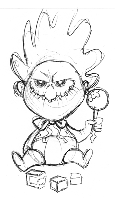 378x648 Drawn Demon Cartoon