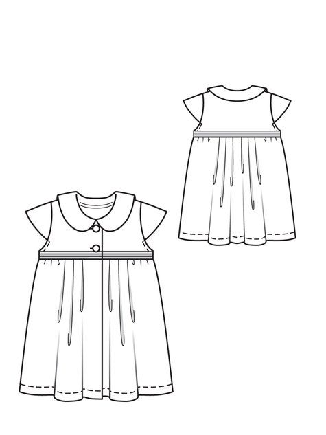 Baby Dress Drawing at GetDrawings | Free download