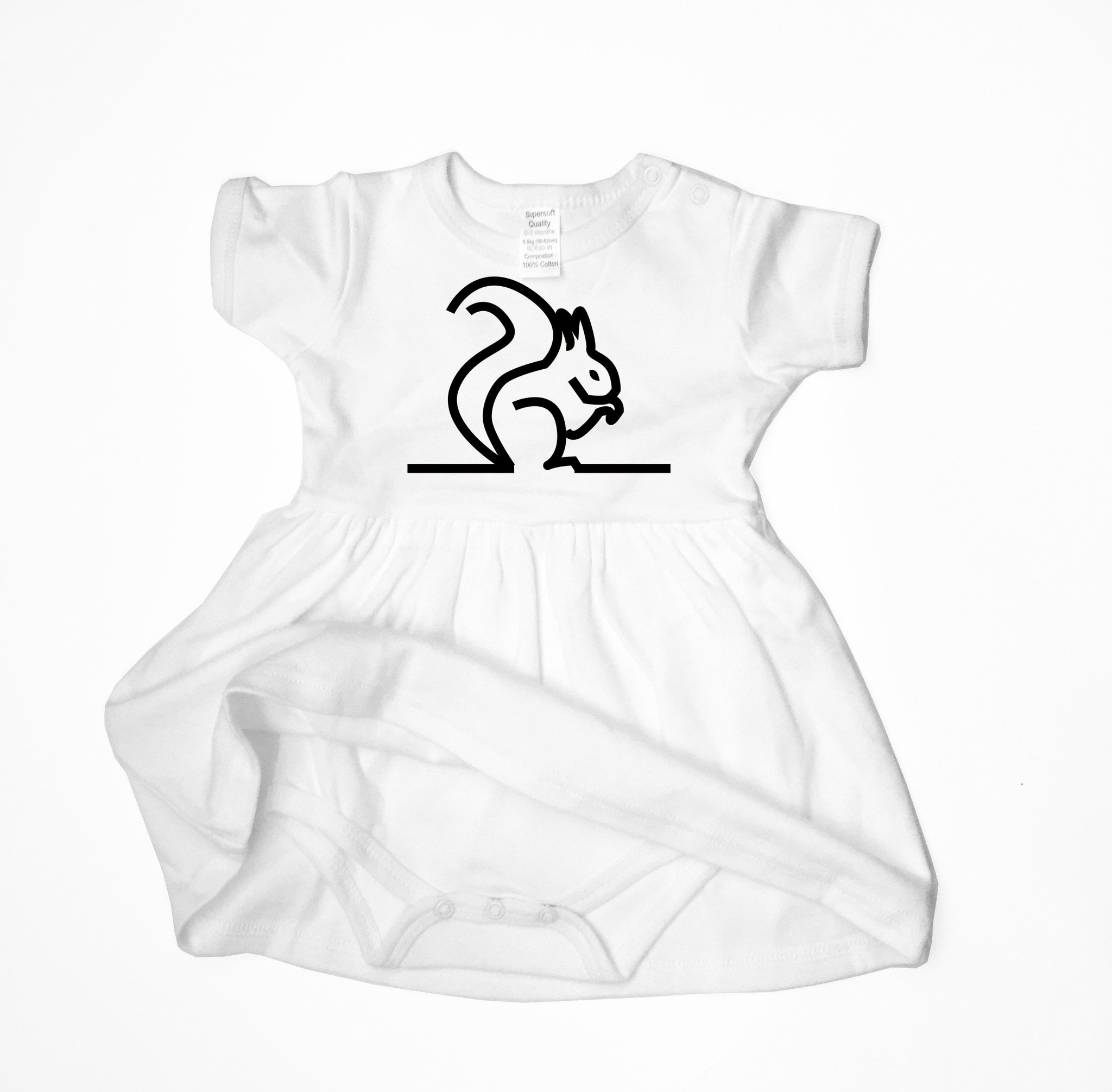 2048x2011 Squirrel Baby Dress Artsy Clothing