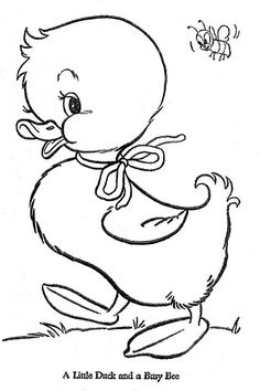 236x354 Duck Cartoon Graphics Cute Baby Duck Coloring Page Fairytale