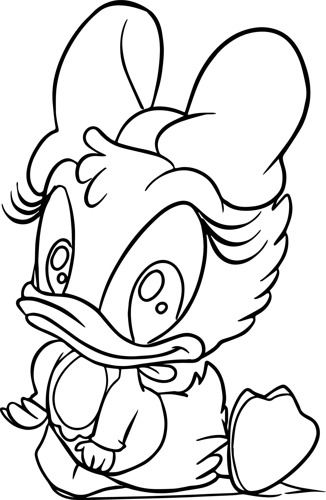 1264x1939 Baby Donald Duck Coloring Pages