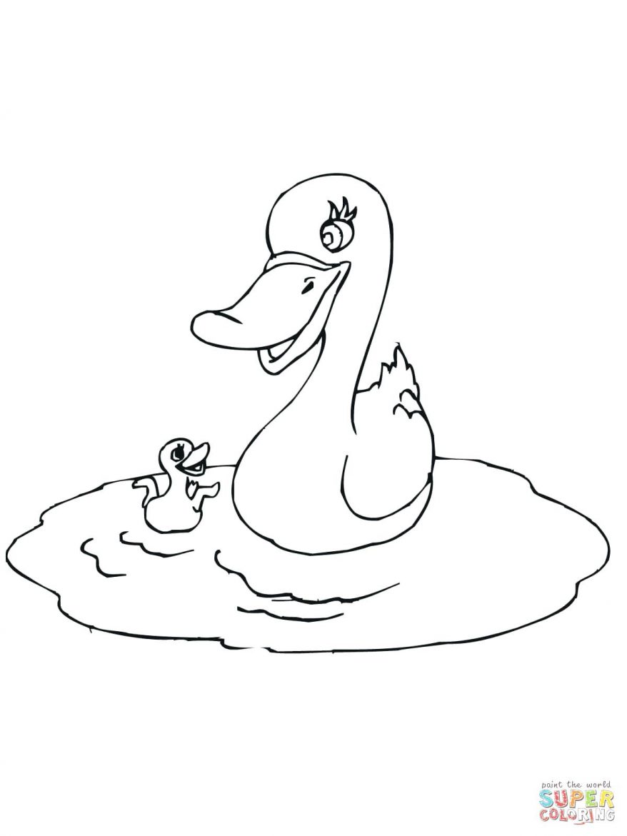 878x1171 Click The Mother Duck With Baby 58 Surprising Outlines Donald