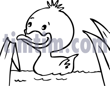 379x296 Free Drawing Of Duckling Bw From The Category Birds Amp Insects