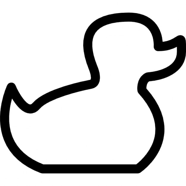 626x626 Baby Duck Toy Outline Icons Free Download