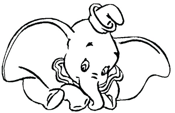 600x387 Elephant Coloring Pages Cute Baby Elephant Elephant Coloring Pages