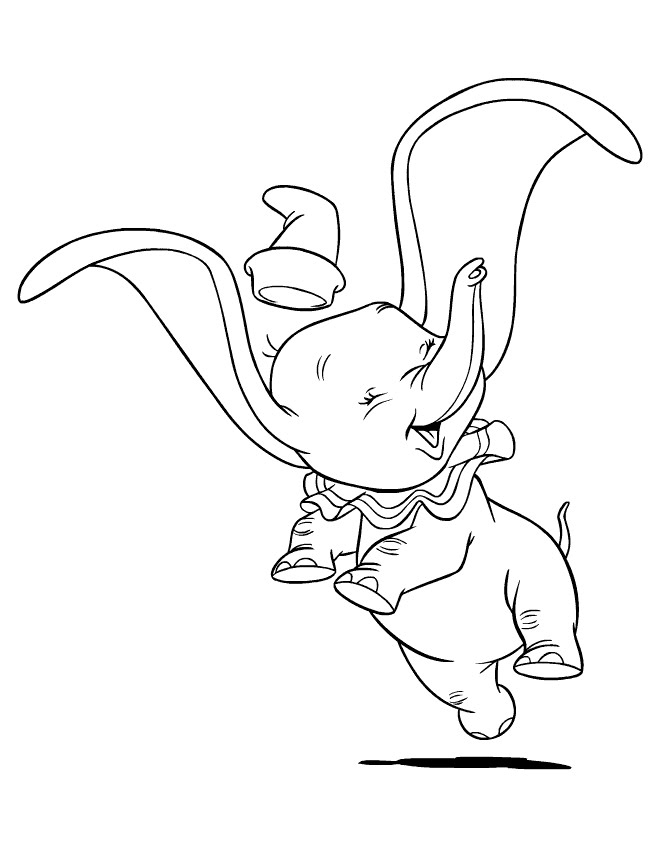 660x847 How To Draw Dumbo The Elephant