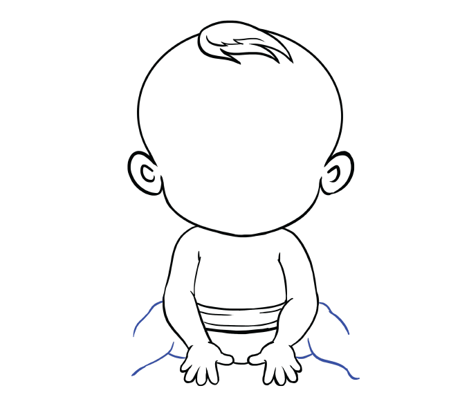 678x600 How To Draw A Baby In A Few Easy Steps Easy Drawing Guides