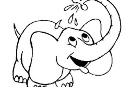 469x304 Baby Elephant Coloring Pages Just Colorings