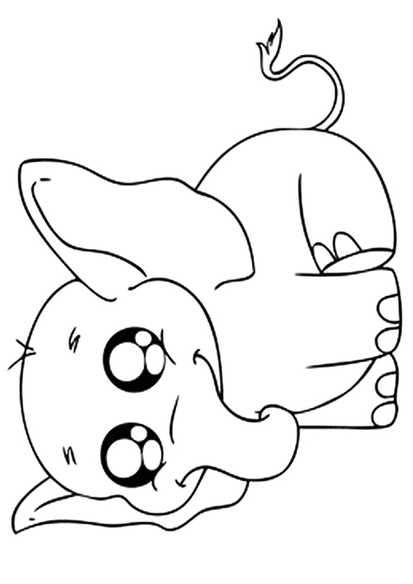 595x842 Baby Elephant Coloring Pages Baby