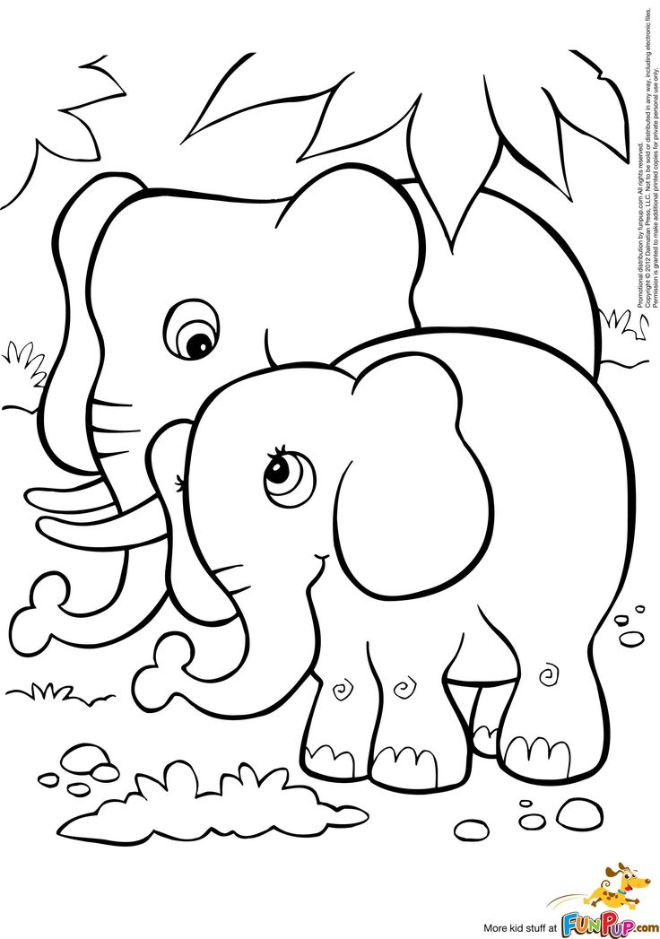 736x1047 Baby Elephant Coloring Pages