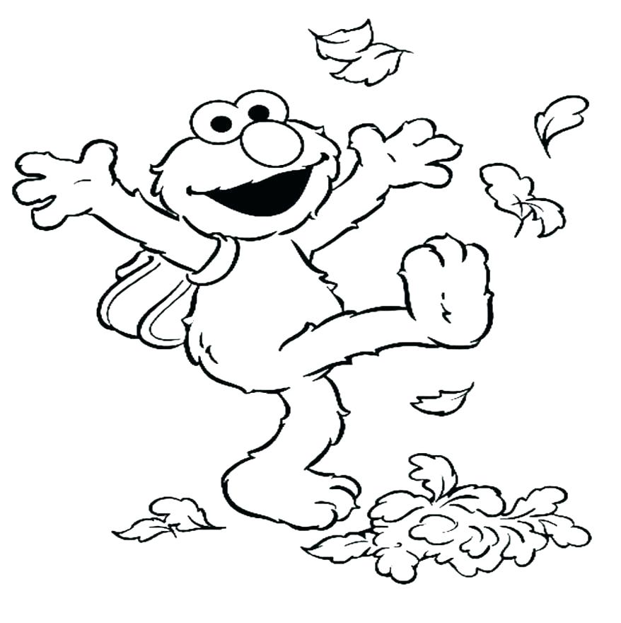 878x880 Coloring Pages Of Elmo Big Smile Coloring Page Sesame Street Elmo