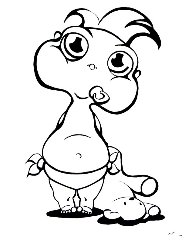 600x779 Cartoon Drawings Of Babies