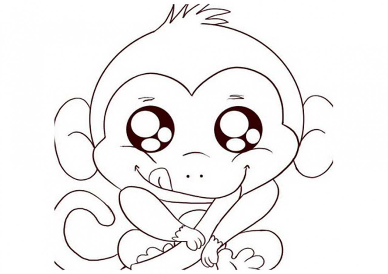 1280x904 Cute Baby Monkey Drawings