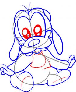 250x302 How To Draw How To Draw Baby Goofy