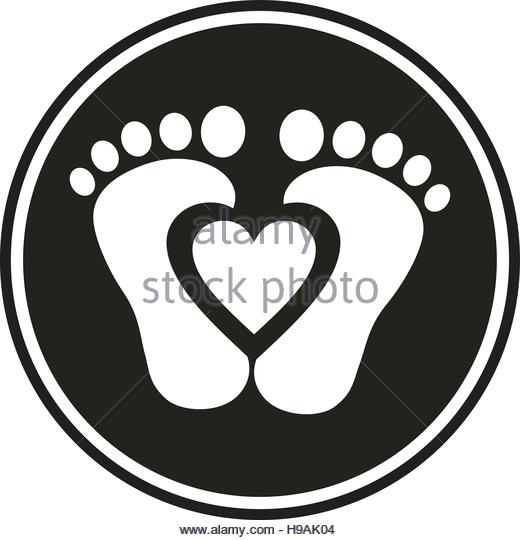 520x540 Baby Feet Stock Vector Images