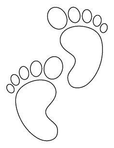 236x305 Footprint Pattern. Use The Printable Outline For Crafts, Creating
